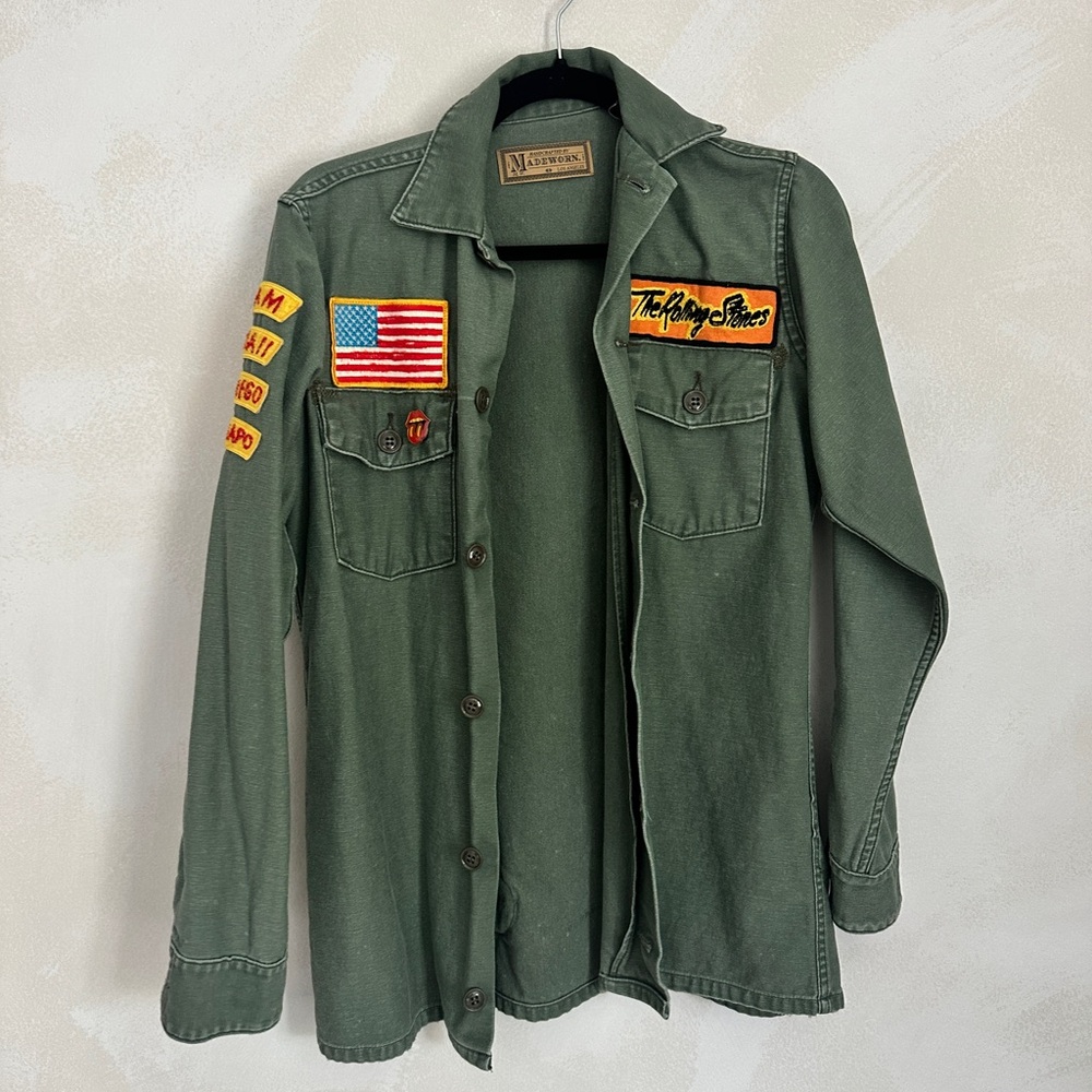 MadeWorn Military Green Jacket with Patches